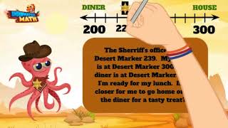 Round Numbers Using Number Lines - Word Problems | 3rd Grade Math