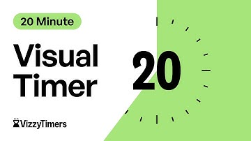 20 Minute Visual Countdown Timer For Classroom, Parents, Kids, ADHD focus, Workouts, by Vizzy Timers