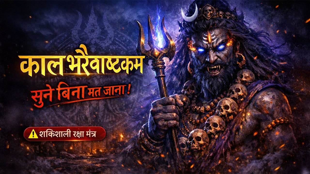 कालभैरवाष्टकम | Ultimate Protection Mantra to Destroy Fear, Negativity  Hidden Enemies  Kaal Bhairav