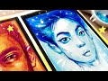 Paint With Me! Gouache Portraits | Filling Sketchbook Pages + Tips!