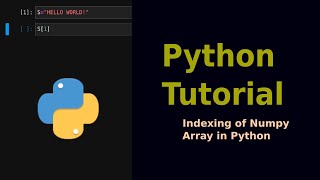 Python Programming for Beginners | Episode 12: Indexing of Numpy Array in Python Wealth