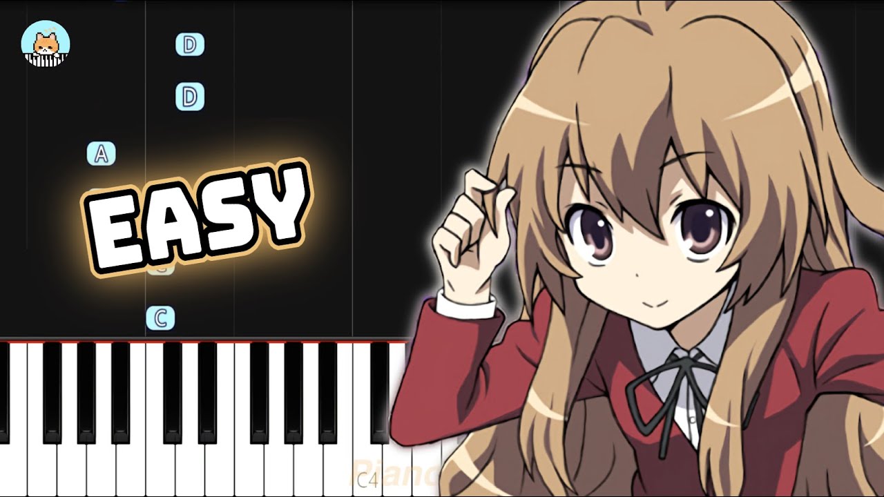 Toradora ED "Orange" EASY Piano Tutorial & Sheet Music YouTube