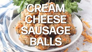 How to make: THE BEST CREAM CHEESE SAUSAGE BALLS