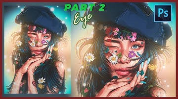 [ Photoshop Tutorial ] How to Create Stunning VEXEL Art Portrait - PART 2 EYE