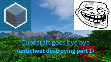 AntiCheat Destroying part 1 on Cubecraft!! (Fly, Aura, insta-break, scaffold, speed)