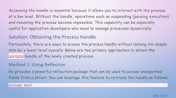 How to Retrieve a uintptr Handle of a Child Process in Go on Windows