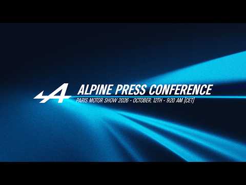 Alpine en el Salón del Automóvil de París 2026 - Conferencia 12 de octubre de 2026