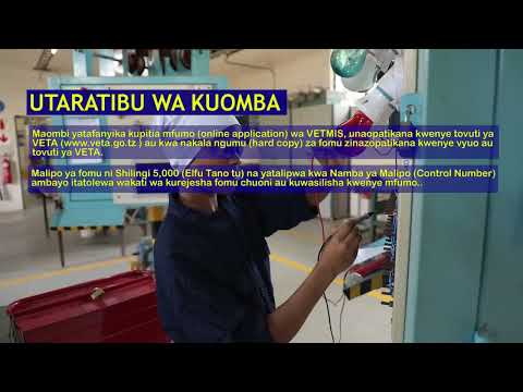 TANGAZO LA KUJIUNGA NA MAFUNZO YA UFUNDI STADI KWA KOZI ZA MUDA MREFU KATIKA VYUO VYA VETA 2026 