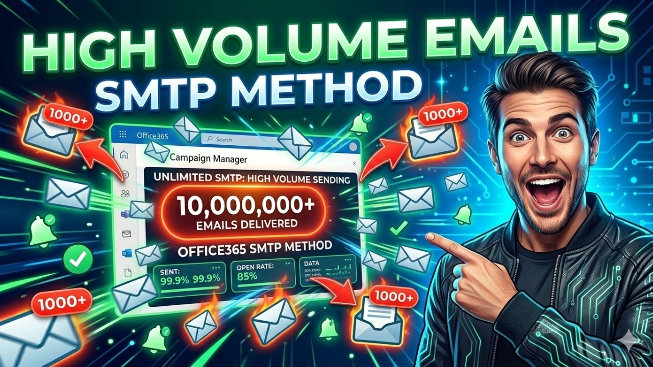 Office365 SMTP Method for High-Volume Email Sending - YouTube
