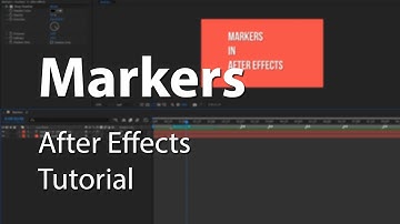 How to Use Markers in After Effects - Tutorial