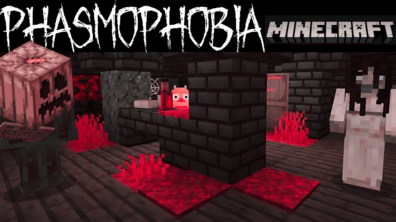 Halloween Ghost Hunt in Minecraft Phasmophobia Mod!👻