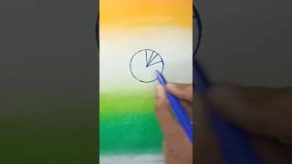 India flag #drawing 🇮🇳 #short soft pastels screenshot 4