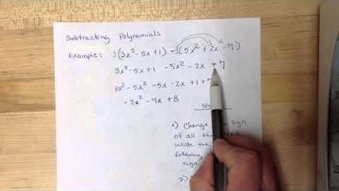A.4.2 - Notes - Adding, Subtracting, and Multiplying Polynomials