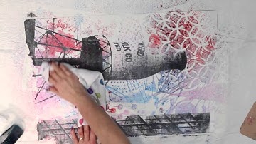 Acrylic Washes, Glazes and Image Transfer on TerraSkin with Melanie Matthews