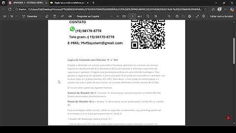 Projetar e desenhar um circuito pneumático funcional, aplicando os conceitos de válvulas lógicas de