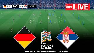 GERMANY vs SERBIA | UEFA Nations League 2026 ✅ | Match Simulation/Prediction