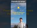 31/07. Quinta-feira: céu limpo e sol. #clima #previsaodotempo #tempo #meteorologia #sol
