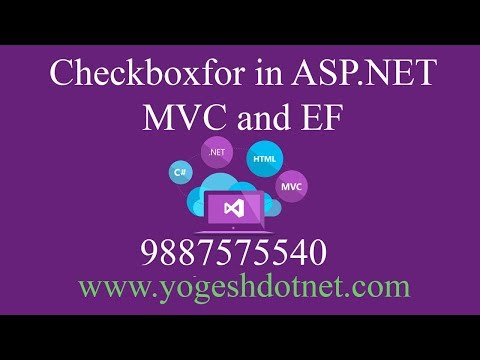 checkboxfor in mvc  example | Entity framework | Hindi | Lecture 19 | Part 2
