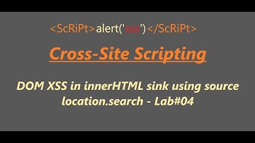 DOM XSS in innerHTML sink using source location.search Lab#04
