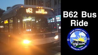 Riding a New Flyer XD40 2015 #7201 B62 Bus To York Street