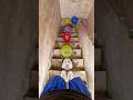 🎈🎈🎈Challenge yourself on the staircase! Pop all the colorful balloons – can you succeed?#shorts