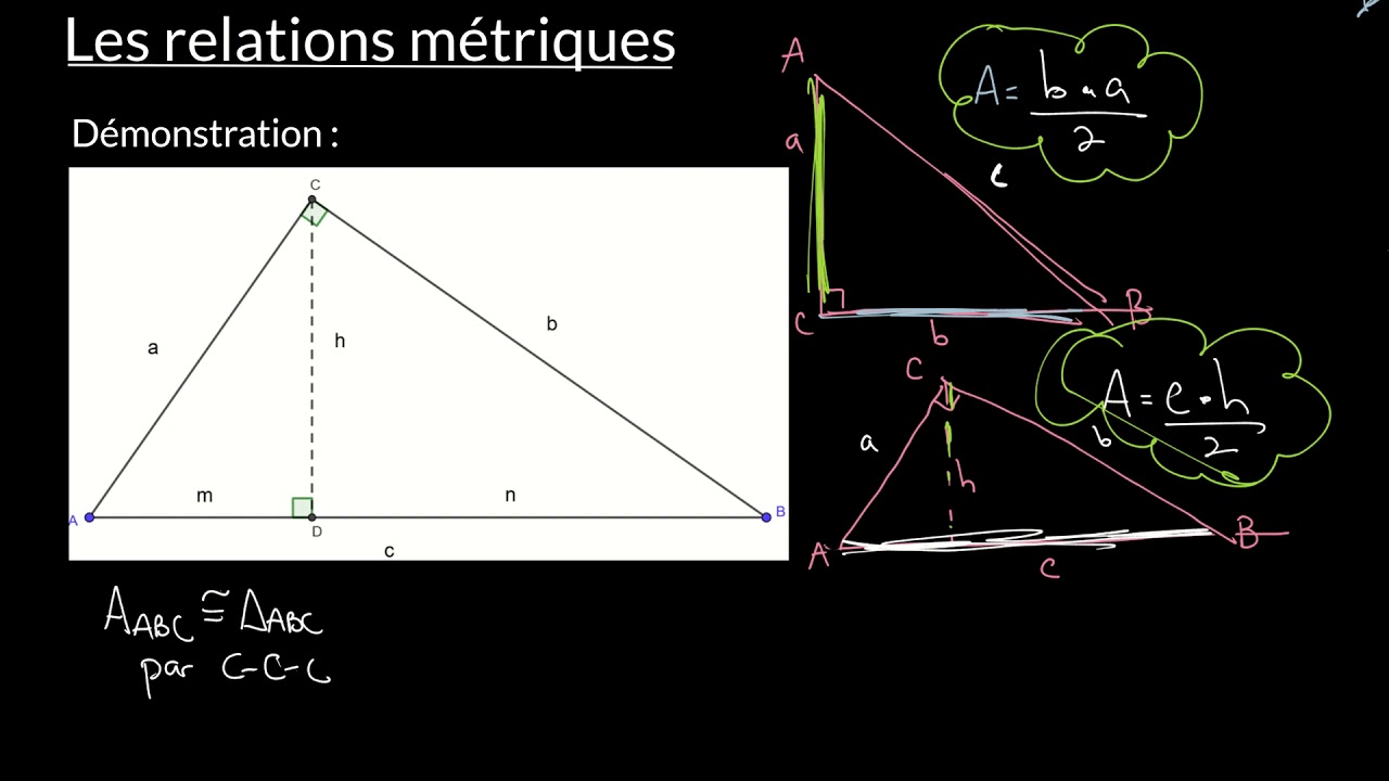 Le théorème du produit des cathetes