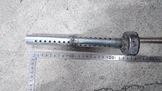 ロングサイレンサー、自作マフラー用にインナーサイレンサーを加工