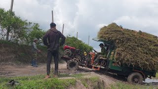 xe công nông cầu đẩy chở lúa quá tải và đường rất là xấu by jơrai tây nguyên vlogs 21,353 views 11 months ago 15 minutes