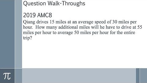 2019 AMC8 Question 16 - Walkthrough