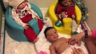 Changing And Chatting Three Ridiculously Cute New Outfits For My Reborn And Silicone Babies