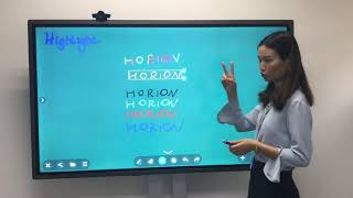Horion M3A Interactive Flat Panel Writing Highlight Profile