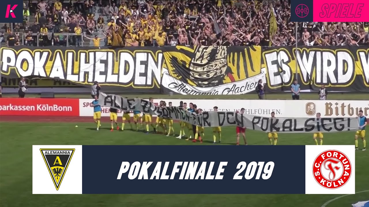 Grenzenloser Jubel in Gelb-Schwarz: Alemannia Aachen gewinnt den Mittelrheinpokal 2019