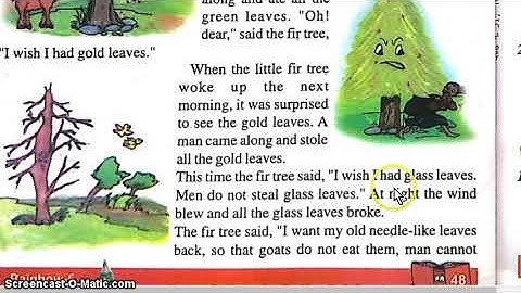 The little tree fir | class 5 | lesson 14 | english rainbow |