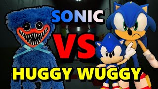 Sonic Plush - Sonic Vs Huggy Wuggy