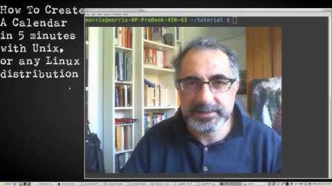 How To Create A Calendar in 5 Minutes with UNIX