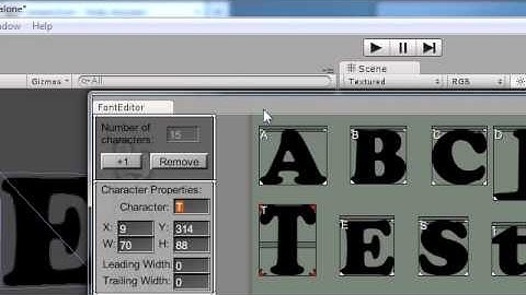 Basic features of the Font Setter.