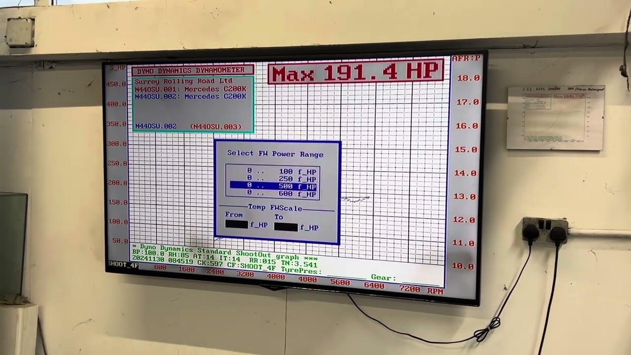 Mercedes w203 c200k dyno pulls 196hp