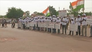 Niger Marche De Soutien Aux Forces Armes