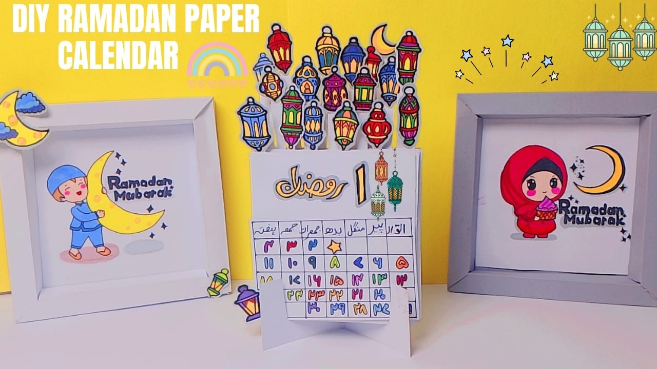 DIY Handmade Ramadan Calendar | Beautiful Ramadan Mubarak Home Decor #ramadan #diy