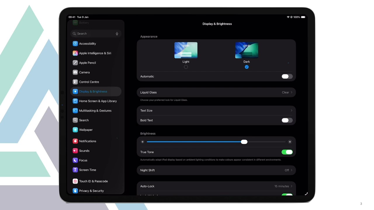 Accessibility - Visual Support with Dark Mode