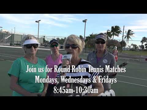 Sally Talks About the Round Robin Tennis League in Key Colony Beach, Florida