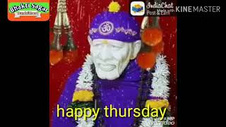 शुभ गुरुवार , Happy Thursday good morning whatsapp status, sai baba status