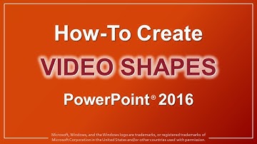 How to Create Video Shapes in PowerPoint 2016