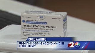 Pre-Existing conditions and COVID-19 Vaccines, Clark Co.