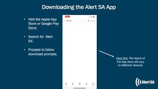 Alert SA App - Getting Started Instructional Video screenshot 1