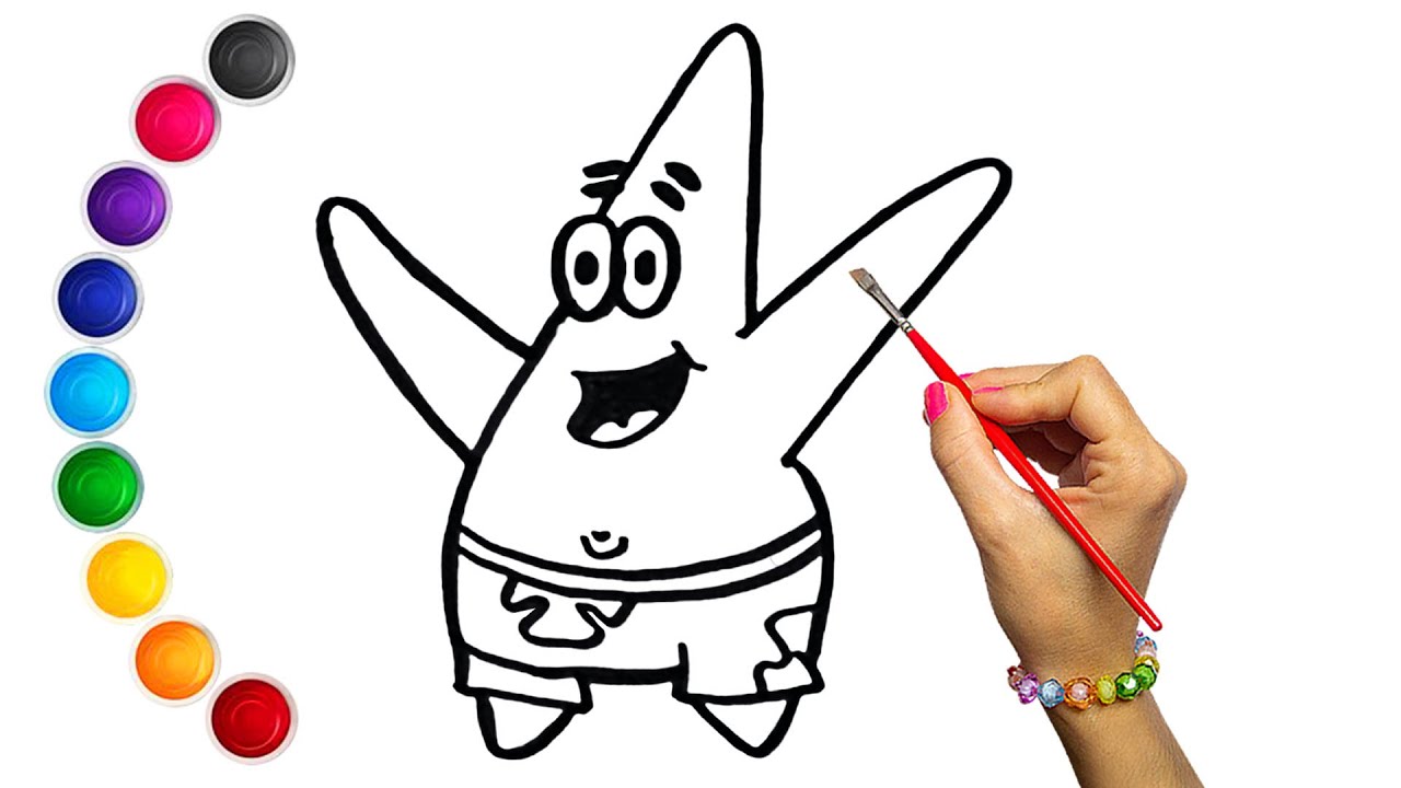 Como desenhar o Patrick estrela Mandrake passo a passo #desenho  #tutorialdedesenho 