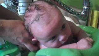 Jack at 7 Weeks / Bath Time
