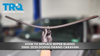 Match Highlights How to Replace Wiper Blades 2008-2020 Dodge Grand Caravan