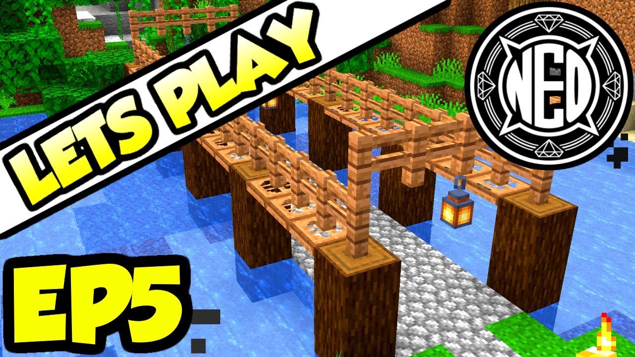 Jungle Bridges | Minecraft 1.14 Let's Play Ep. 5 (TheNeoCubest) - YouTube