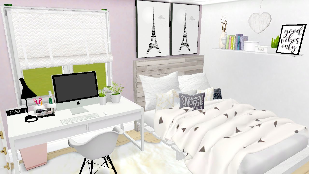 Teen Bedroom The Sims 4 Room Build♡ Youtube